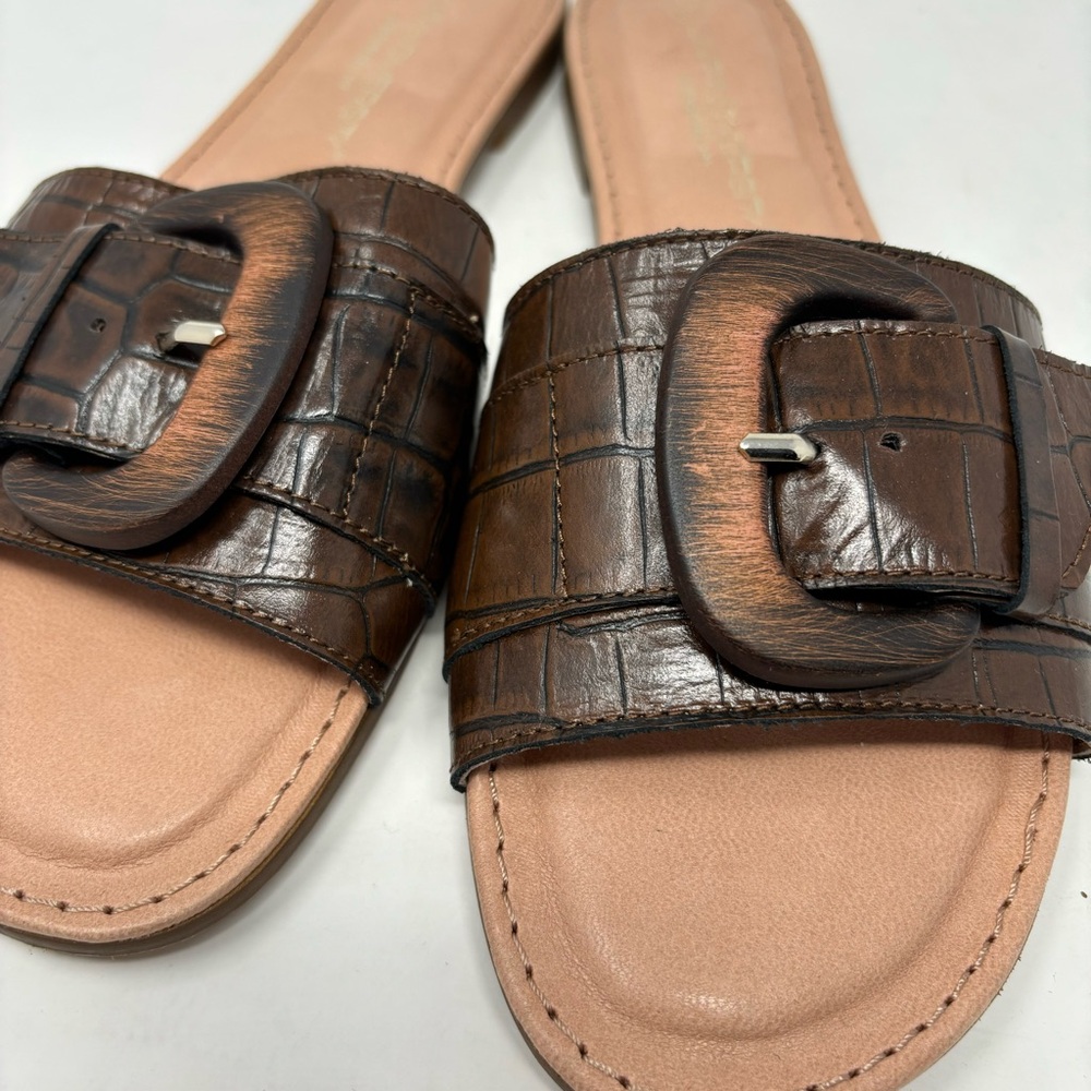 Unity In Diversity Alzira Coco Brown Leather Buck… - image 6